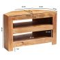 Karoo Light Mango Open Corner Tv Unit