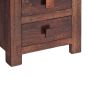 Karoo Dark Mango 3 Drawer Bedside