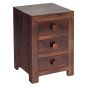 Karoo Dark Mango 3 Drawer Bedside by Karvello Designs | Style Our Home