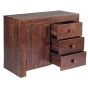 Karoo Dark Mango 3 Drawer Sideboard