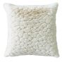 Cloud Design Faux Fur Cushion Ivory by Malini | Style Our Home