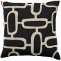Abstract Chains Jacquard Black by Malini | Style Our Home