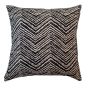 Woven Black And White Chevron Cushion by Malini | Style Our Home