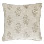 Printed Block Flower Dble Sided Cushion Natural