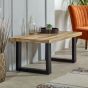 Wessex Solid Wood & Metal Coffee Table