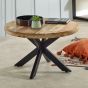 Wessex Solid Wood Coffee Table With Metal Spider Legs
