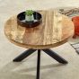 Wessex Solid Wood Coffee Table With Metal Spider Legs