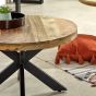 Wessex Solid Wood Coffee Table With Metal Spider Legs