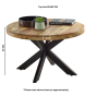 Wessex Solid Wood Coffee Table With Metal Spider Legs