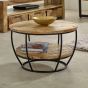 Wessex Solid Wood & Metal Coffee Table With Shelf