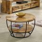 Wessex Solid Wood & Metal Coffee Table With Shelf
