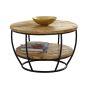 Wessex Solid Wood & Metal Coffee Table With Shelf