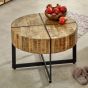 Wessex Solid Wood Coffee Table With Metal Legs