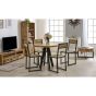 Wessex Solid Wood Coffee Table With Metal Legs