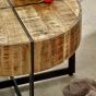 Wessex Solid Wood Coffee Table With Metal Legs