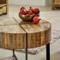 Wessex Solid Wood Coffee Table With Metal Legs