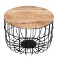 Wessex Solid Wood & Metal Wire Coffee Table