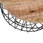 Wessex Solid Wood & Metal Wire Coffee Table