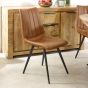 Wessex Solid Wood & Metal Oval Dining Table 6-8 Seater
