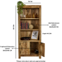 Wessex Solid Wood Bookcase With Doors