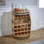 Wessex Solid Dark Wood Barrel Wine Sideboard