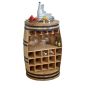 Wessex Solid Dark Wood Barrel Wine Sideboard