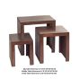 Karoo Dark Mango Nest Of 3 Tables