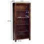 Karoo Dark Mango Large Open Bookcase