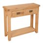Montane Oak 2 Drawer Console Table