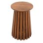 Oakhaven Slatted Mango Wood Side Table by Karvello Designs | Style Our Home