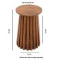 Oakhaven Slatted Mango Wood Side Table