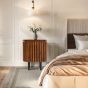 Oakhaven Slatted Mango Wood Bedside Table