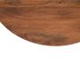 Oakhaven Slatted Mango Wood Round Coffee Table 80Cm