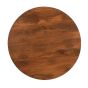 Oakhaven Slatted Mango Wood Round Coffee Table 80Cm