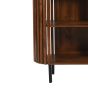 Oakhaven Slatted Mango Wood Bookcase- Medium High