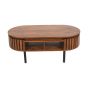 Oakhaven Slatted Mango Wood Rectangular Coffee Table by Karvello Designs | Style Our Home