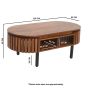 Oakhaven Slatted Mango Wood Rectangular Coffee Table