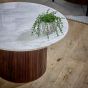 Marblestone Mango Wood Coffee Table With Marble Top