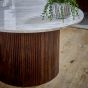 Marblestone Mango Wood Coffee Table With Marble Top