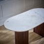 Marblestone Mango Wood Dining Table 170Cm With Marble Top