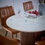 Marblestone Mango Wood Dining Table 170Cm With Marble Top