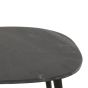 Marblestone Coffee Table With Black Marble Top & Metal Legs