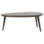 Marblestone Coffee Table With Black Marble Top & Metal Legs by Karvello Designs | Style Our Home