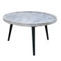 Marblestone Coffee Table With Marble Top And Metal Legs by Karvello Designs | Style Our Home