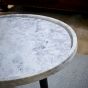 Marblestone Coffee Table With Marble Top And Metal Legs