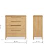 Velda Oak 2 Over 3 Chest