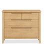 Velda Oak 4 Drawer Wide Chest