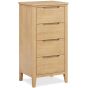 Velda Oak 4 Drawer Tall Chest