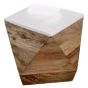 Timberlane Side Table Solid Mango Wood by Karvello Designs | Style Our Home