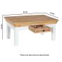 Timberlane Coffee Table With Drawer Solid Mango Wood